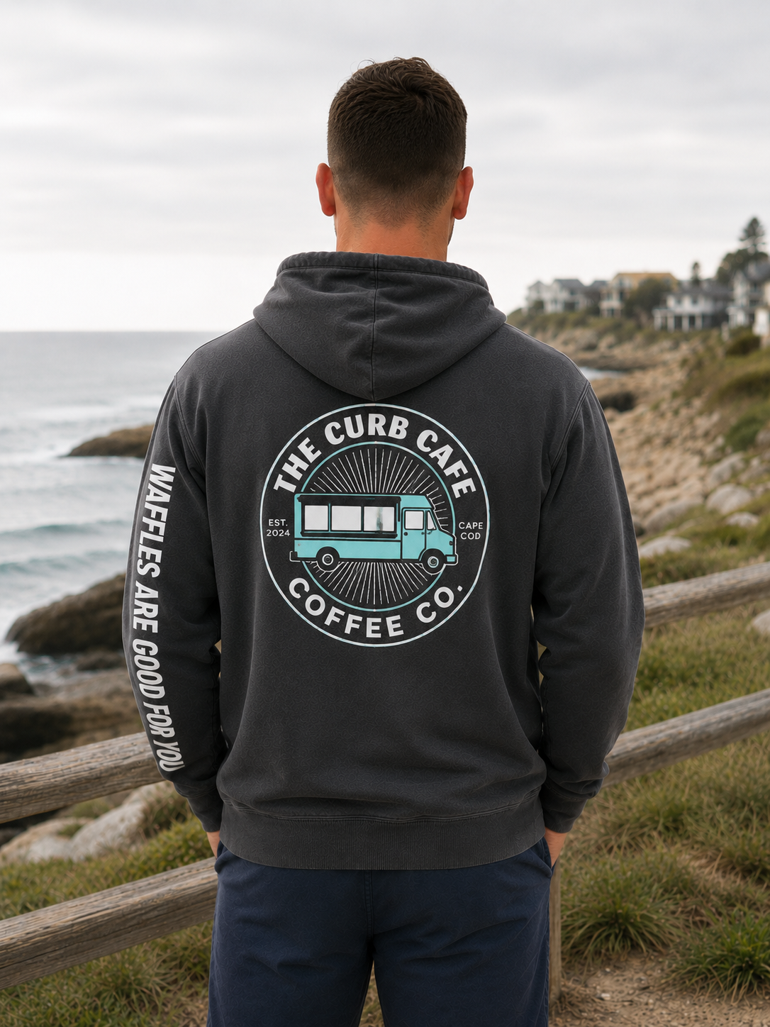Curb Cafe Premium Hoodie - Image 4