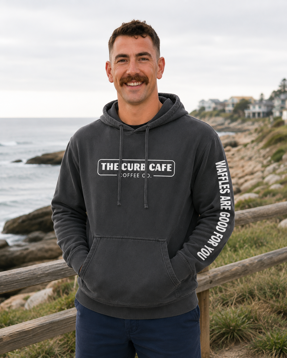 Curb Cafe Premium Hoodie - Image 3